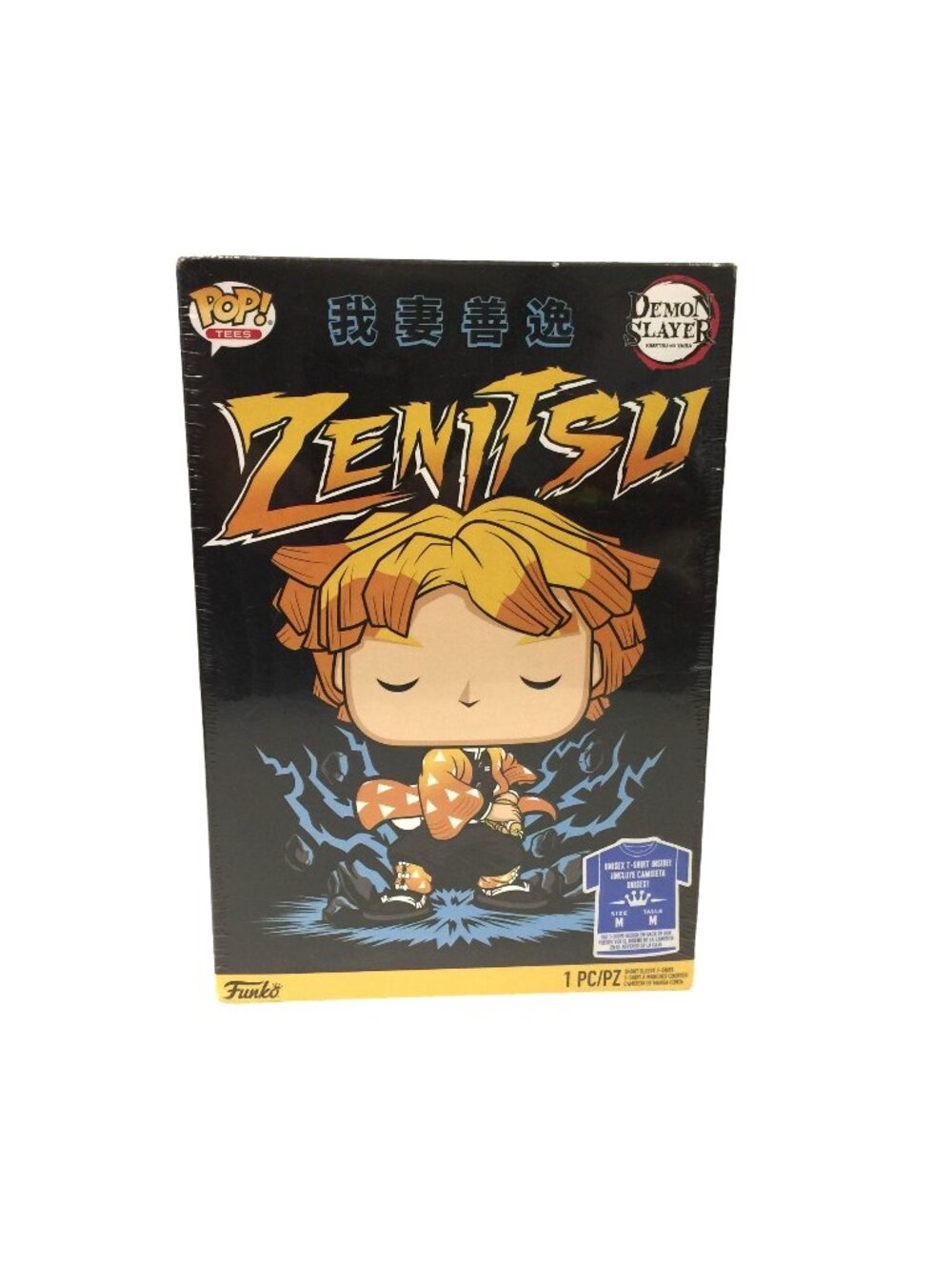 Funko POP! Tees ZENITSU Demon Slayer Unisex Medium T-Shirt 100% Cotton